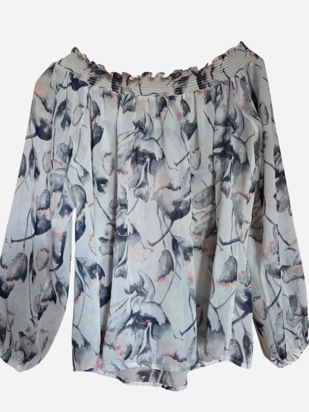 i jeans by Buffalo Light Floral Off-Shoulder Blouse